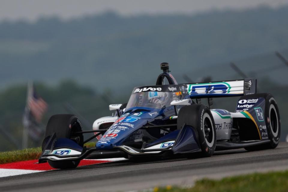 After a rough stretch of races for he and his team in 2023, Graham Rahal paced a strong day of qualifying for Rahal Letterman Lanigan Racing, putting his No. 15 Honda on the front row at Mid-Ohio.