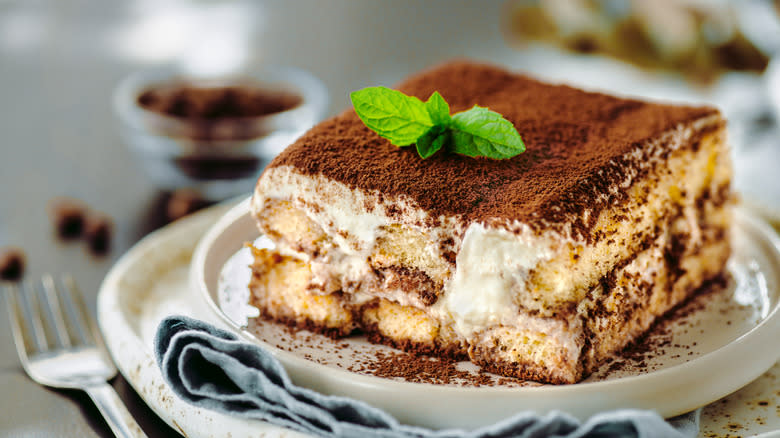 Tiramisu slice