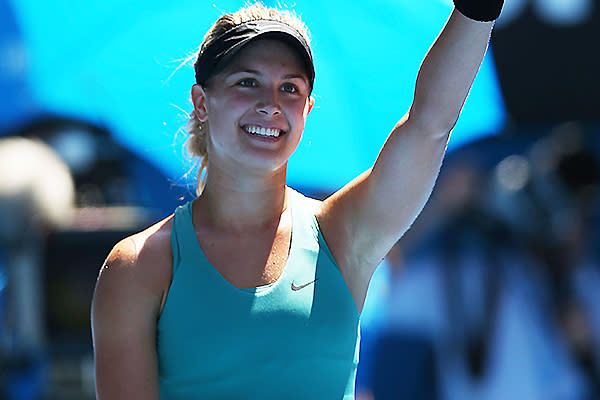 <p>'The Mighty Bouchard' took the 2014 Australian Open by storm.</p>