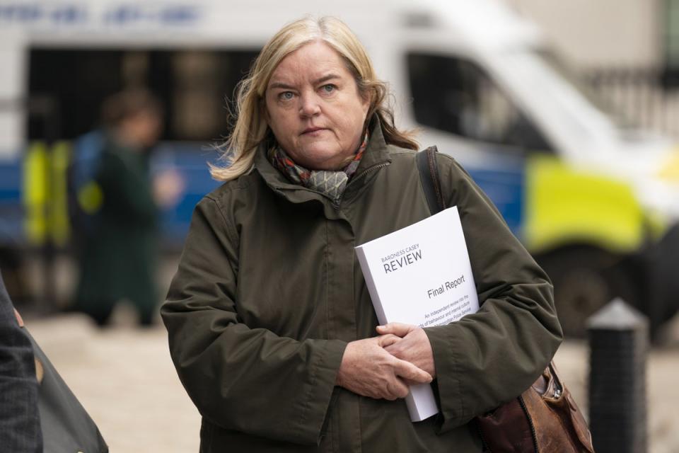 Baroness Casey reviewed the standards of behaviour and internal culture in the Metropolitan Police (PA Wire)