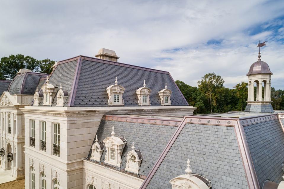 The roof includes a cupola.