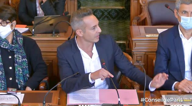 Ian Brossat s'explique après sa réplique polémique à Rachida Dati (Photo: @YoutubeConseildeParis)