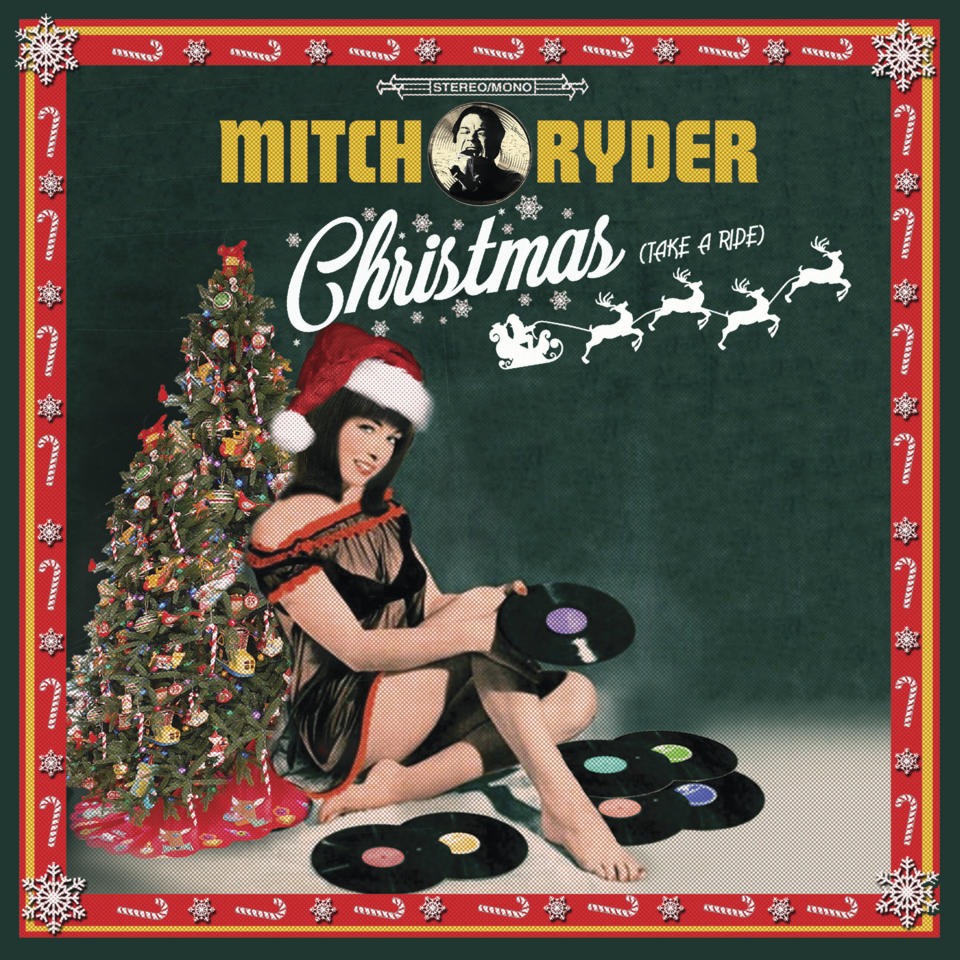This cover image released by Goldenlane Records shows "Christmas (Take a Ride)" a holiday album by Mitch Ryder. (Goldenlane Records via AP)