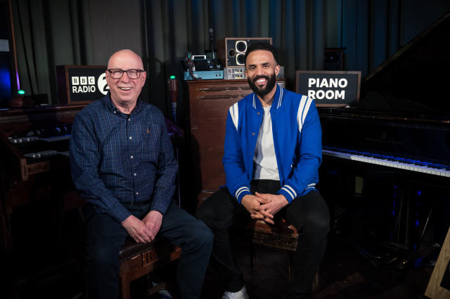 Ken Bruce with Craig David for The Piano Room. (BBC)