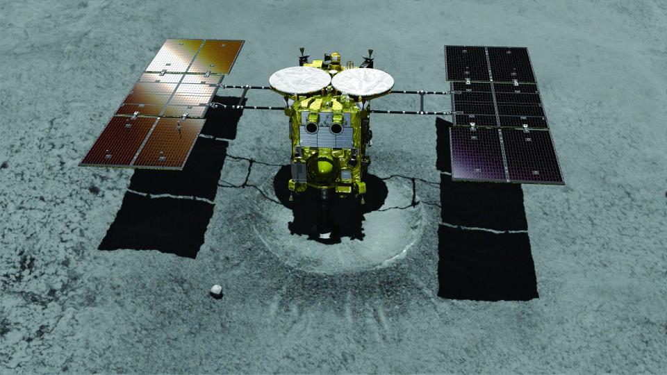 hayabusa 2 landing asteroid ryugu sample collection