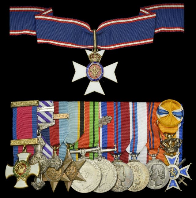 Peter Townsend's collection of medals sold for £260,000 (Dix Noonan Webb/PA).