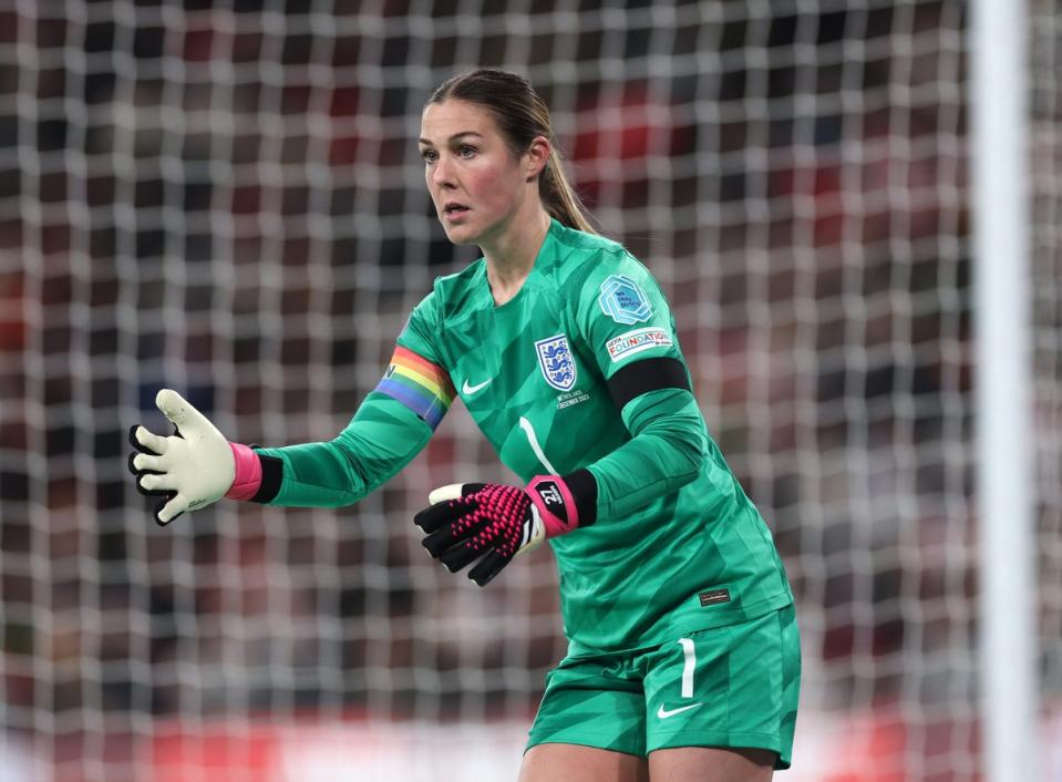 No1: Mary Earps was voted as England's Player of the Year for the 2022-23 season (Getty Images)