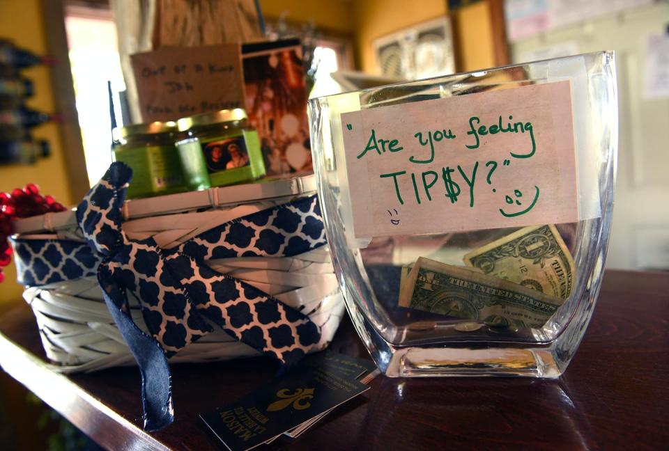 <span class="caption">Long live the tip jar.</span> <span class="attribution"><span class="source">Helen H. Richardson/The Denver Post via Getty Images</span></span>