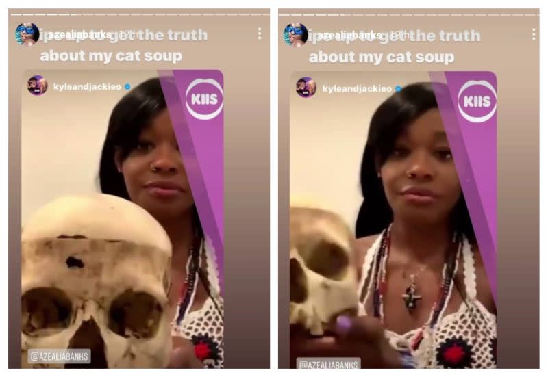 Rapper Azealia Banks Shocks People By Showing Off Human Skull She