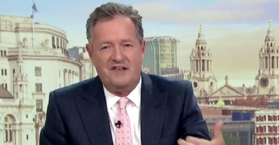 Piers Morgan joked that he might leave Good Morning Britain in January, four years after joining the show with Susanna Reid (Photo: ITV)