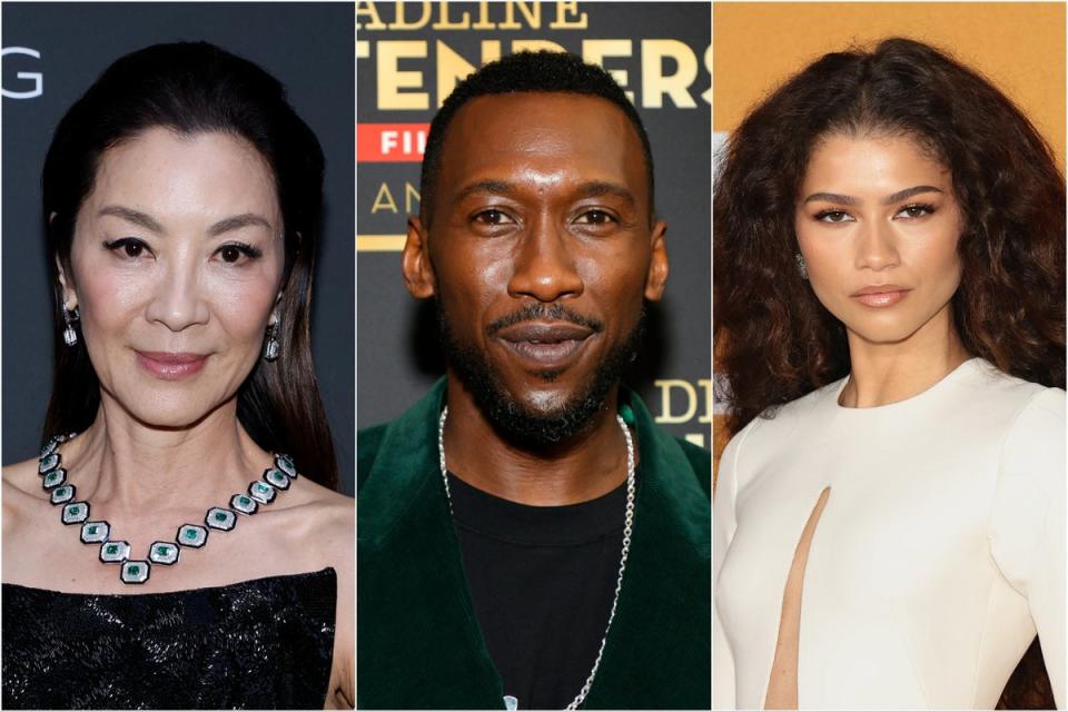 Michelle Yeoh, Mahershala Ali and Zendaya (Getty Images)