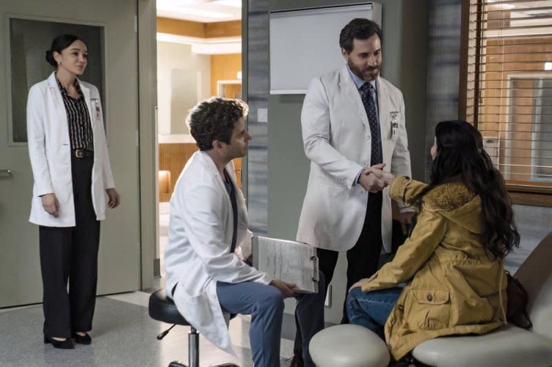 From left to right, Ashley Madekwe, Luke Kirby, Edgar Ramirez and Alisha Erözer star in "Dr. Death" Season 2. Photo courtesy of Peacock