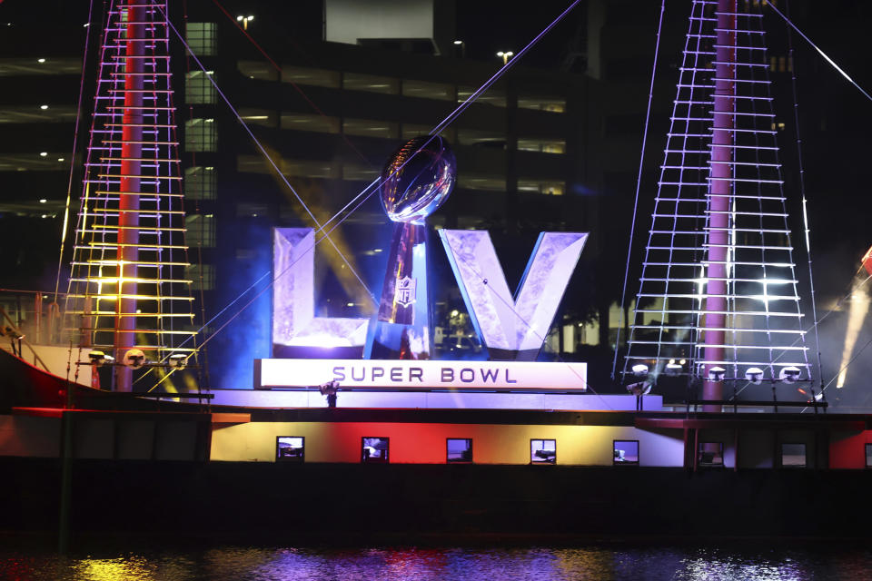 TAMPA, FL - JANUARY 29: Tampa Kicks off Super Bowl LV Experience Week with pirate ship and fireworks show on January 29, 2021. Credit: mpi34/MediaPunch /IPX