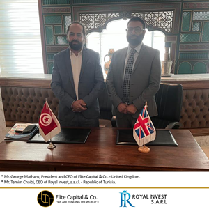 * Mr. George Matharu, President and CEO of Elite Capital & Co. - United Kingdom.* Mr. Temim Chaibi, CEO of Royal Invest, s.a.r.l. - Republic of Tunisia.