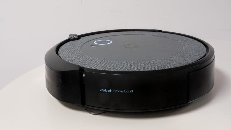 The design of iRobot's Roomba i3+ helps keep it looking clean and dust-free.