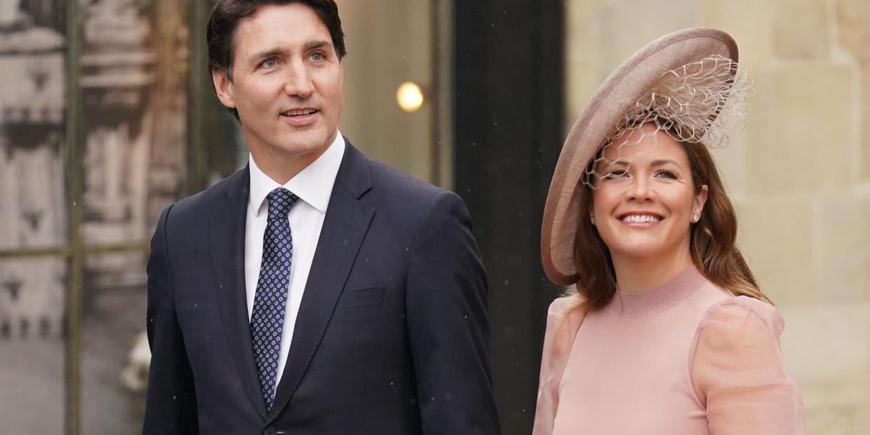 Canadian Prime Minister Justin Trudeau at coronation