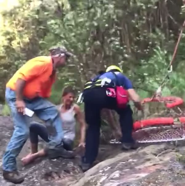 Amanda Eller, from Haiku, found alive by rescuers in the Makawao Forest Reserve on the Hawaiian island of Maui. 