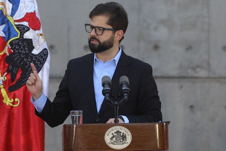 El presidente de Chile, Gabriel Boric