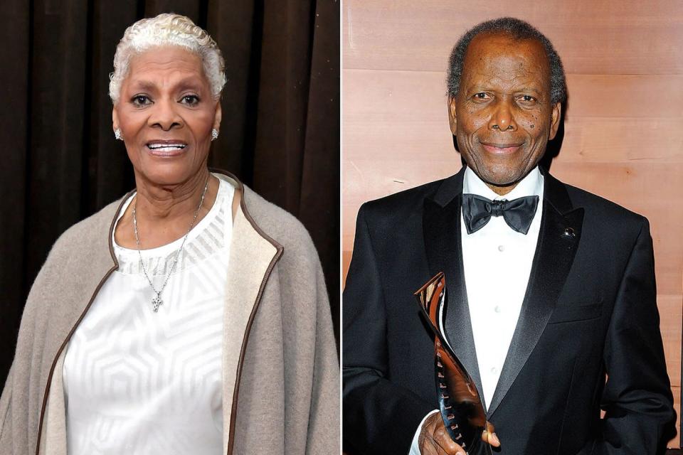 Dionne Warwick and Sidney Poitier
