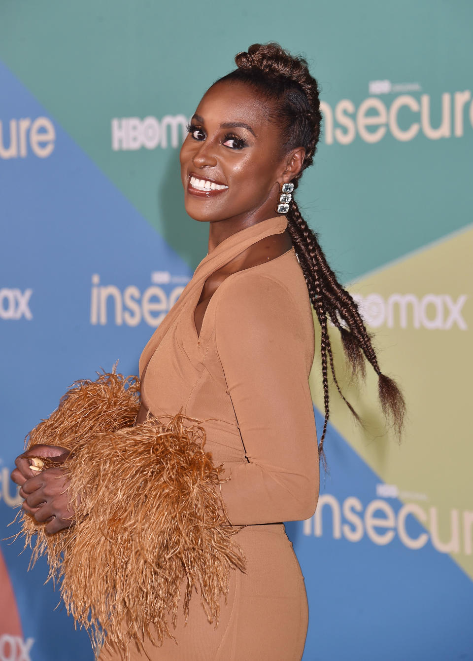 Issa Rae at the HBO “Insecure” Season 5 premiere on Oct. 21 in LA. - Credit: Jeffrey Mayer/JTMPhotos, Int'l. / MEGA