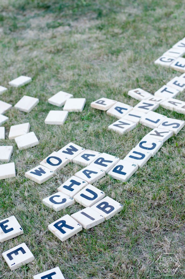 yard scrabble picnic ideas