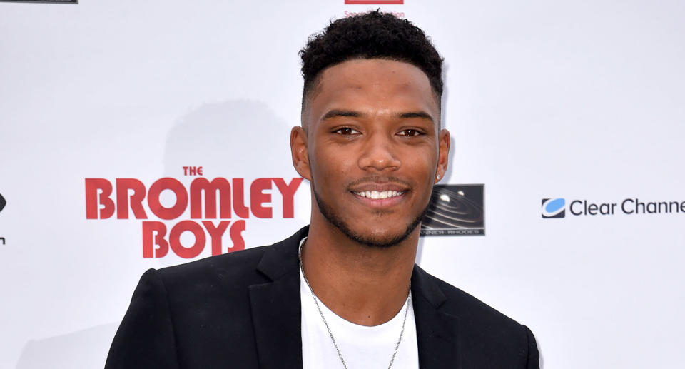 Theo Campbell attending The Bromley Boys World Premiere held at Wembley Stadium in London. (Photo by Matt Crossick/PA Images via Getty Images)