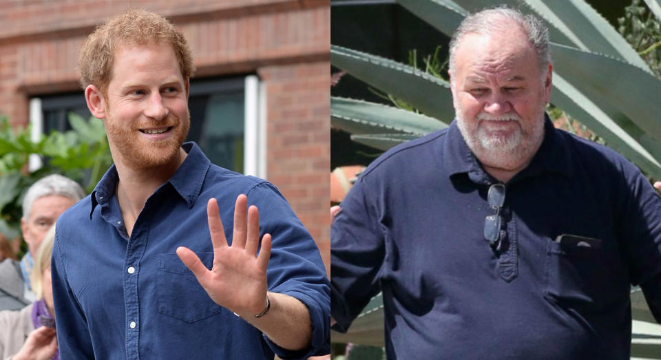 Prince Harry and Thomas Markle have never met in person. [Photo: Getty/ABC]