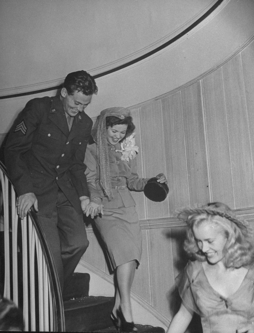 1945: Shirley Temple and John Agar