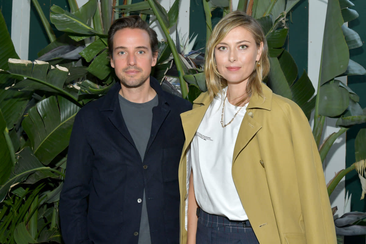 Maria Sharapova and boyfriend Alexander Gilkes at an event in Los Angeles.