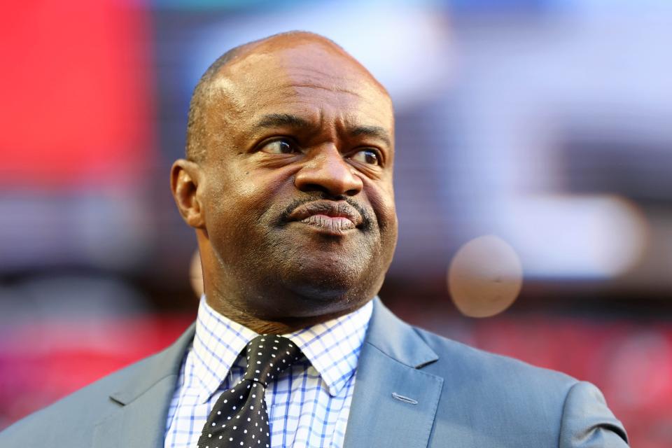 DeMaurice Smith looks on before Super Bowl 57 at State Farm Stadium.