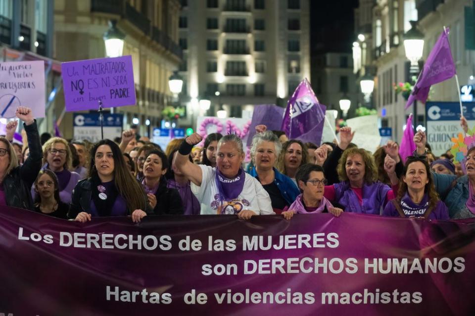 Manifestación en contra de la violencia machista