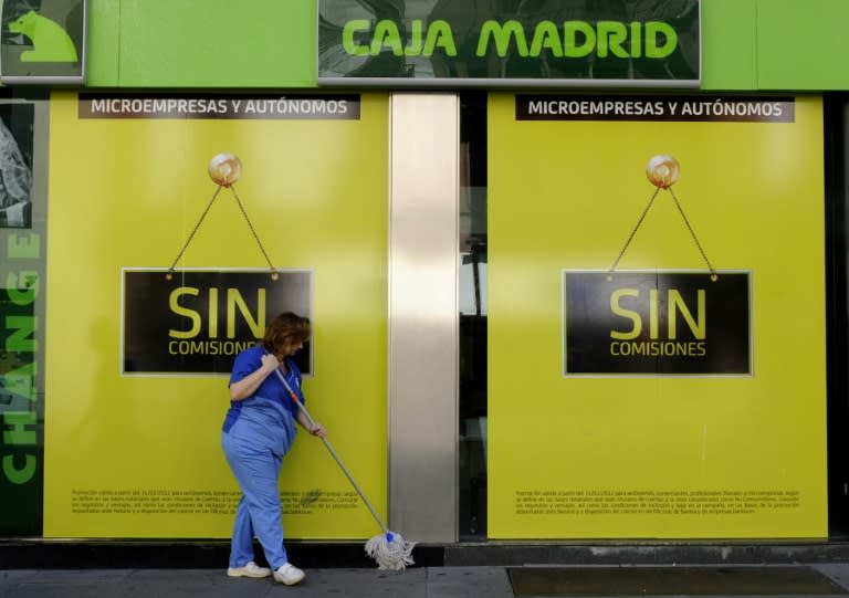 Spain's National Court said former IMF chief Rodrigo Rato had been found guilty of embezzlement when he headed up Caja Madrid and Bankia, at a time when both groups were having difficulties