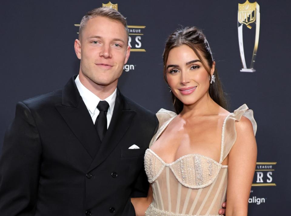 Olivia Culpo, Christian McCaffrey, 2023 NFL Honors