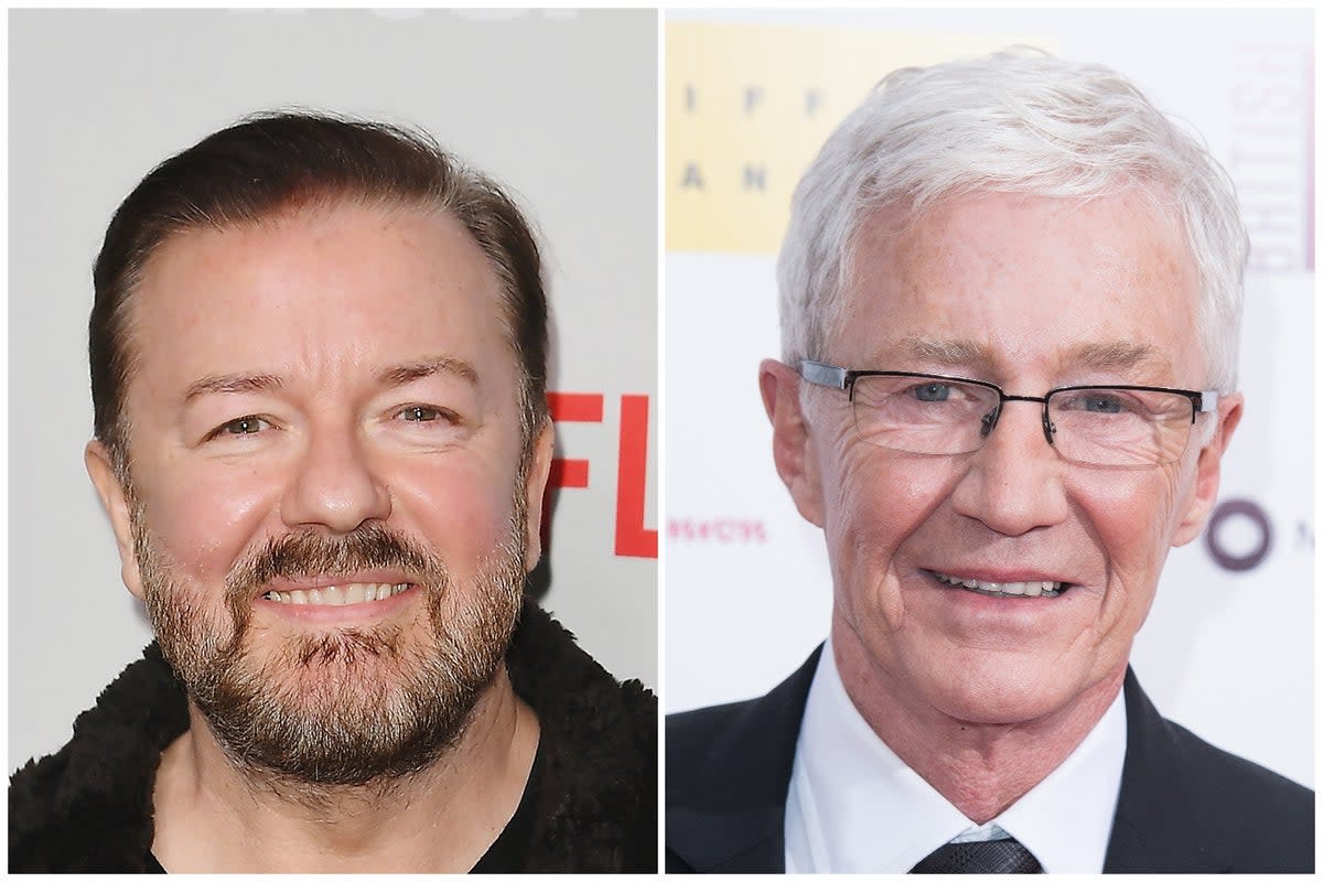 Ricky Gervais says he turned down replacing Paul O’Grady on the For The Love of Dogs reboot (ES Composite)