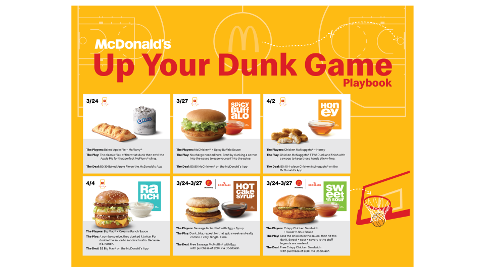 McDonald's has several deals for March Madness.