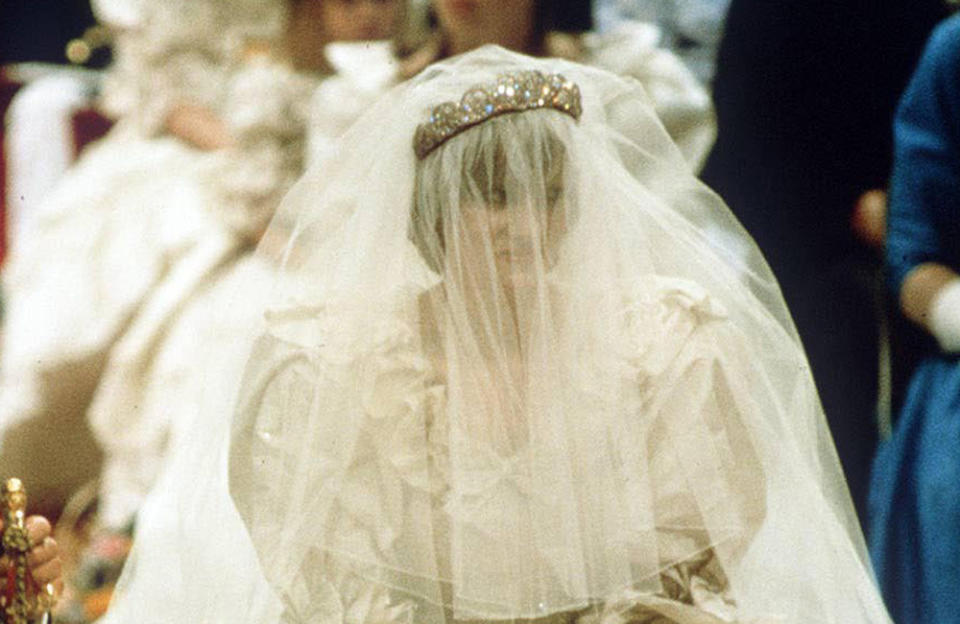 Princess Diana wore the tiara on her wedding day credit:Bang Showbiz