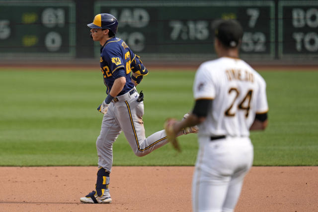 Corbin Burnes takes perfect game into the sixth, Yelich homers as Brewers  hold off Pirates 11-8