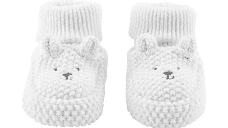 These tiny booties are the epitome of adorable baby clothes.