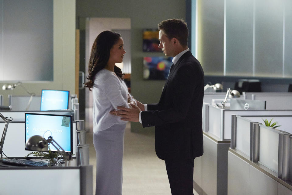 Meghan Markle and Patrick J. Adams