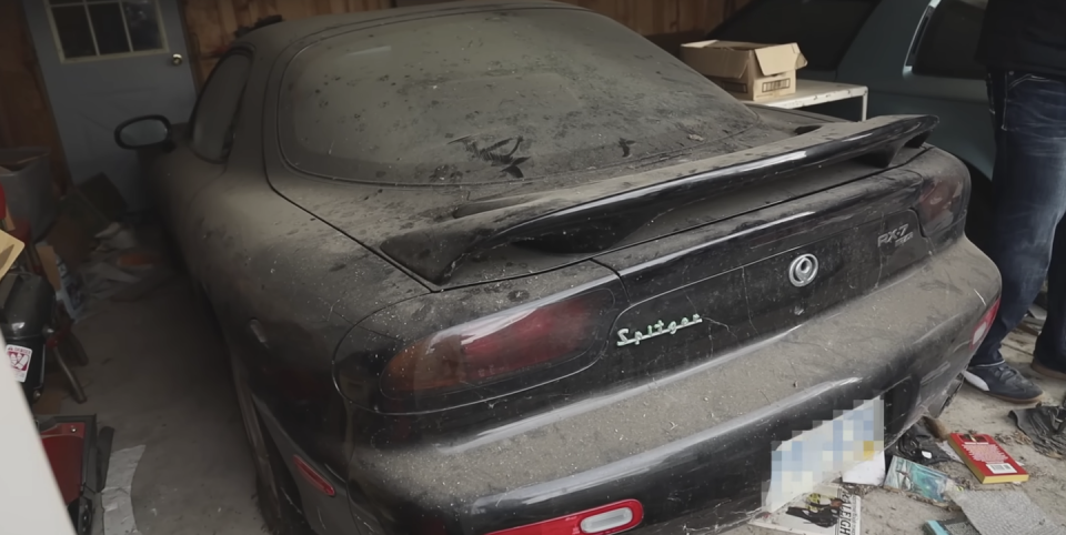 mazda rx7 fd barn find garage find video