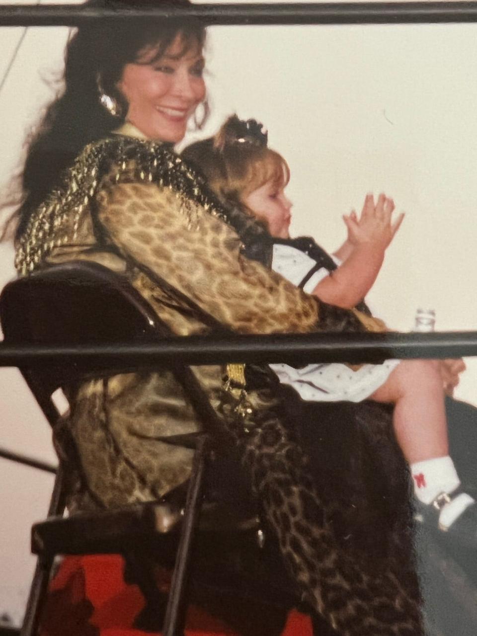 Emmy Russell with her grandmother, Loretta Lynn