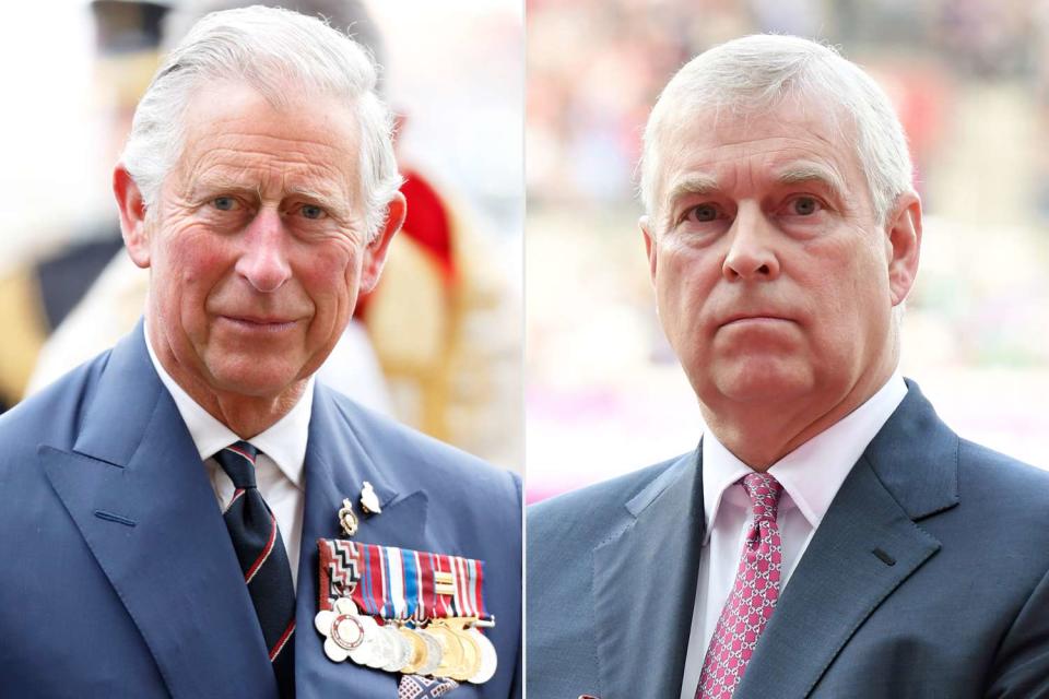 Max Mumby/Indigo/Getty Images; Karwai Tang/WireImage King Charles and Prince Andrew