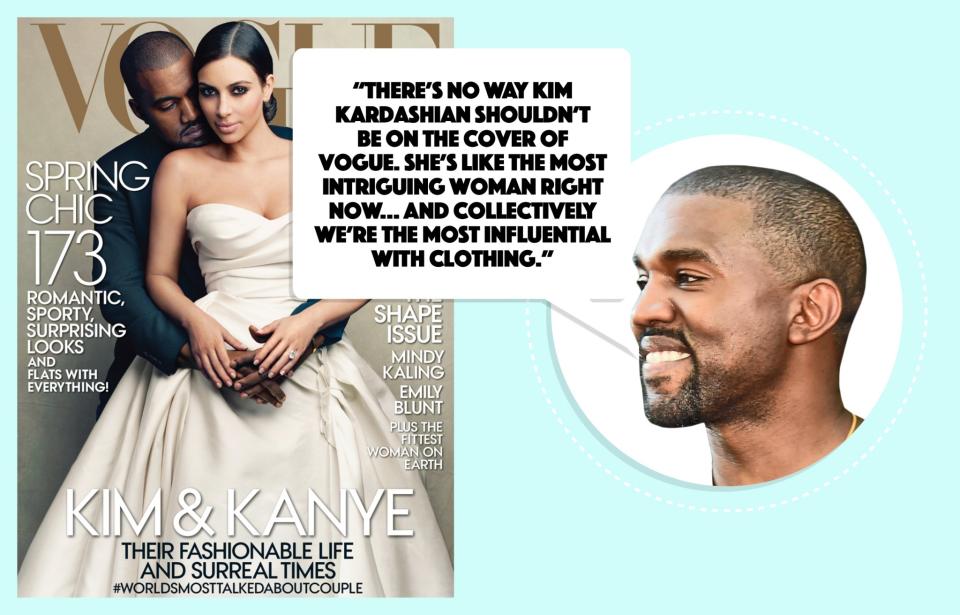 On Kim in Vogue