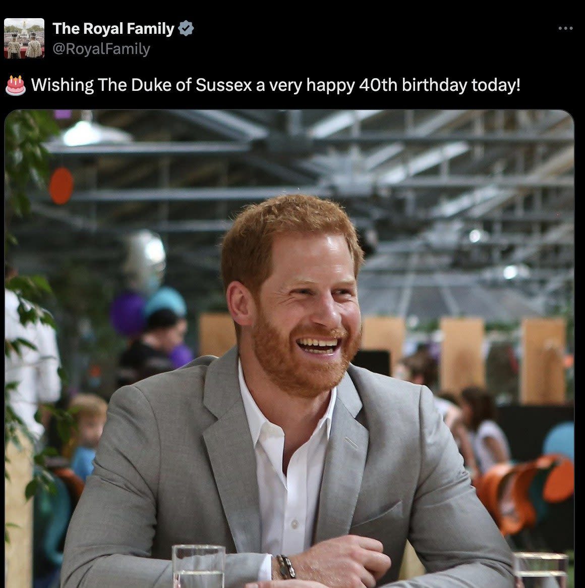 The Royal family's social media post wishing Prince Harry a happy birthday