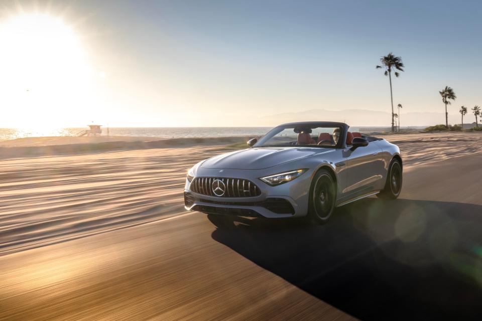 The 2023 Mercedes-Benz AMG SL43 roadster.