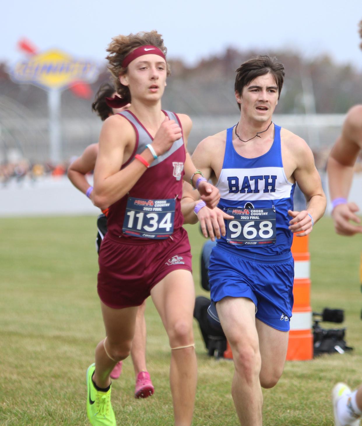Ben Gautsche of Union City competes in the state cross country meet Saturday, Nov. 4, 2023 at Michigan International Speedway.