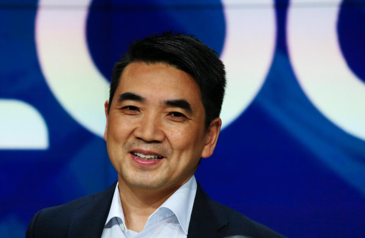 <p>Eric Yuan admitted that he too battles ‘Zoom fatigue’ and that he no longer schedules back-to-back meetings. FILE</p> (Photo by Kena Betancur/Getty Images)