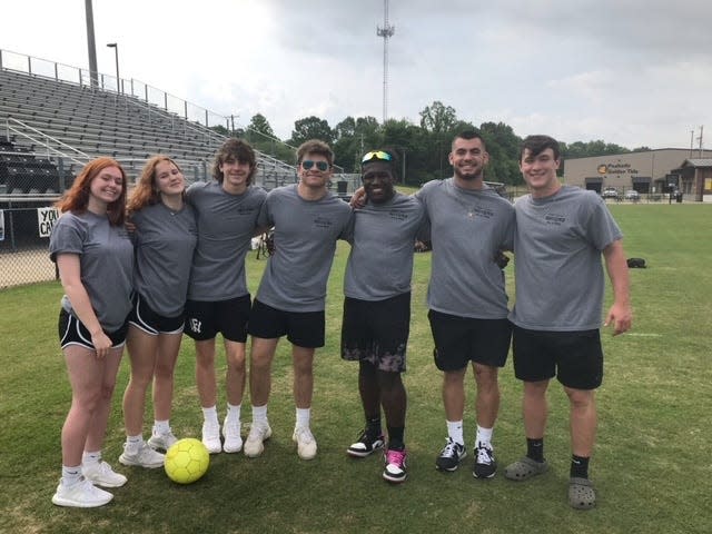 Student Volunteers at the "Take it to the Field" field day in Trenton