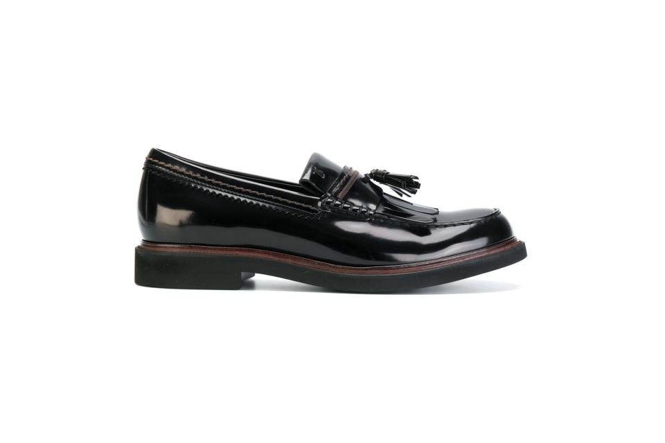 Tod’s patent tassel loafers (was $553, 30% off)