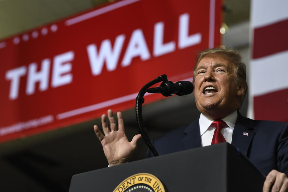 President Donald Trump speaks during a rally in El Paso, Texas, Feb. 11, 2019. (Photo: Susan Walsh/AP)